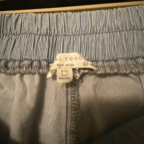 Final Touch made in USA summer stripe cropped pants - size L - Picture 3 of 5